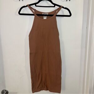 ZARA: Soft body con ribbed mini dress